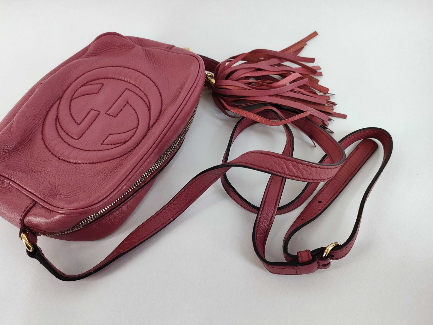 GUCCI Soho Shoulder Bag Purple