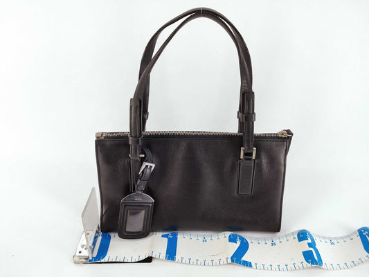 PRADA Prada Handbag Black Leather Handbag