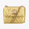 GUCCI Broadway Gold Leather Shoulder Bag 432581G019763661