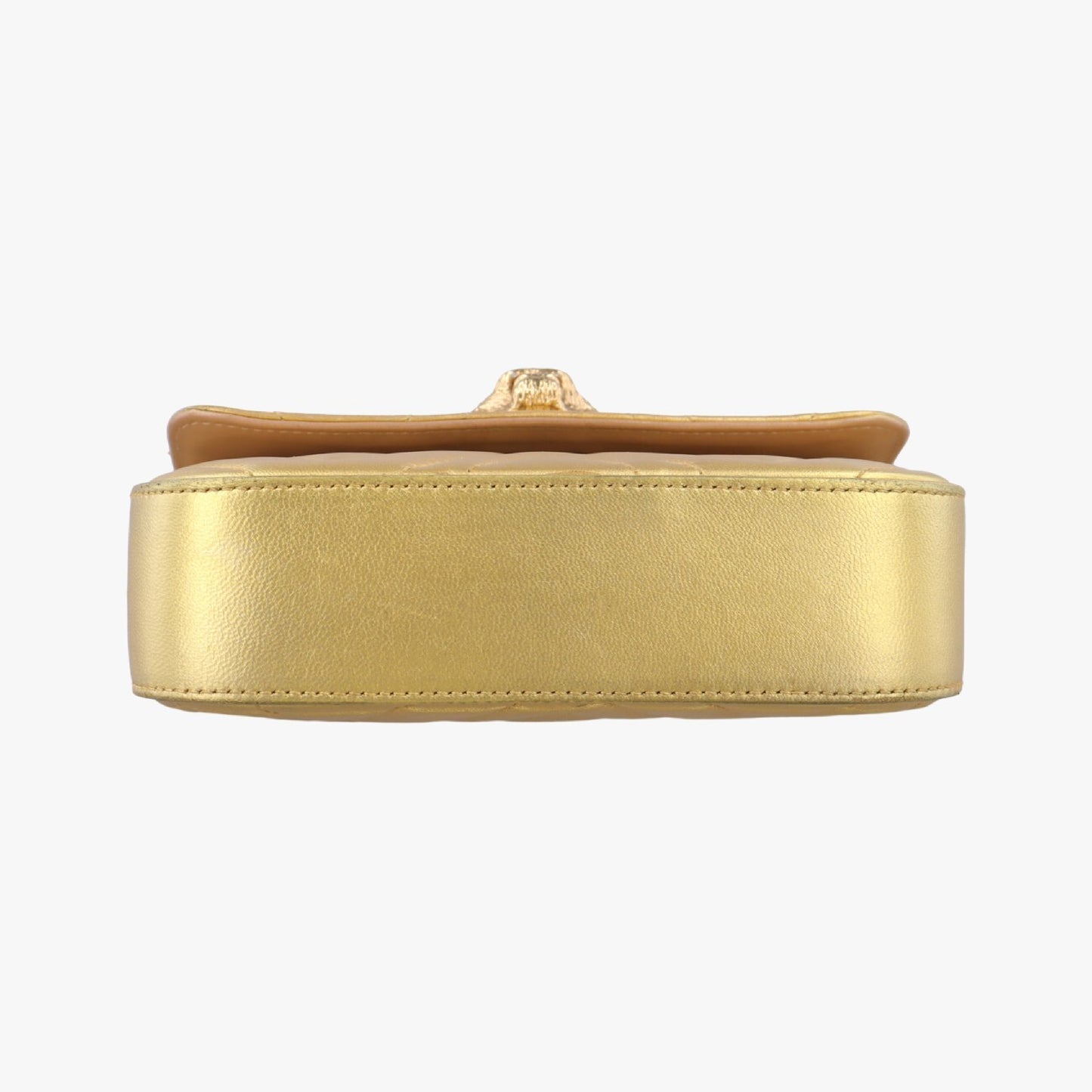GUCCI Broadway Gold Leather Shoulder Bag 432581G019763661