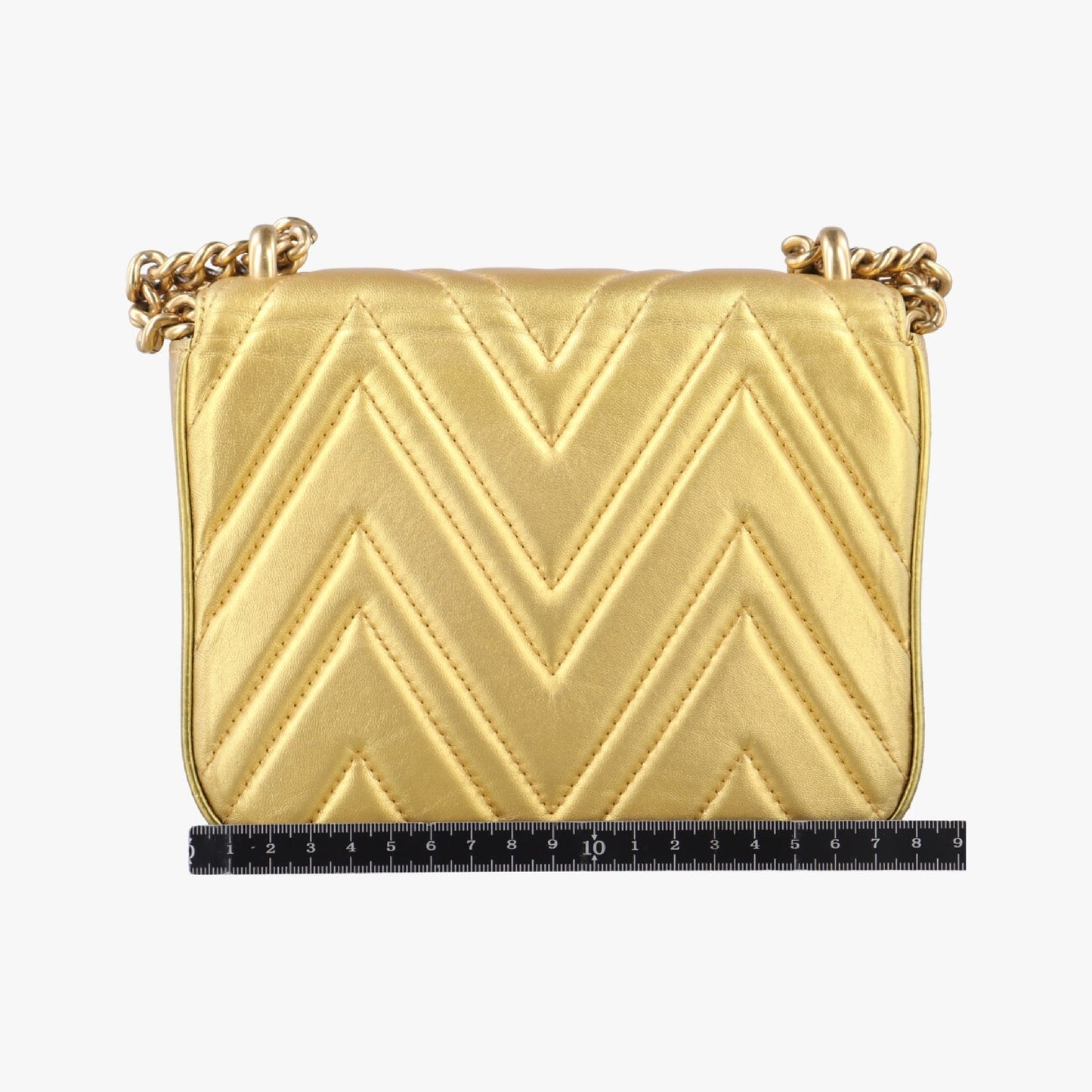GUCCI Broadway Gold Leather Shoulder Bag 432581G019763661