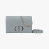 Dior 30 Montaigne Gray Leather Shoulder Bag 19-BO-0261