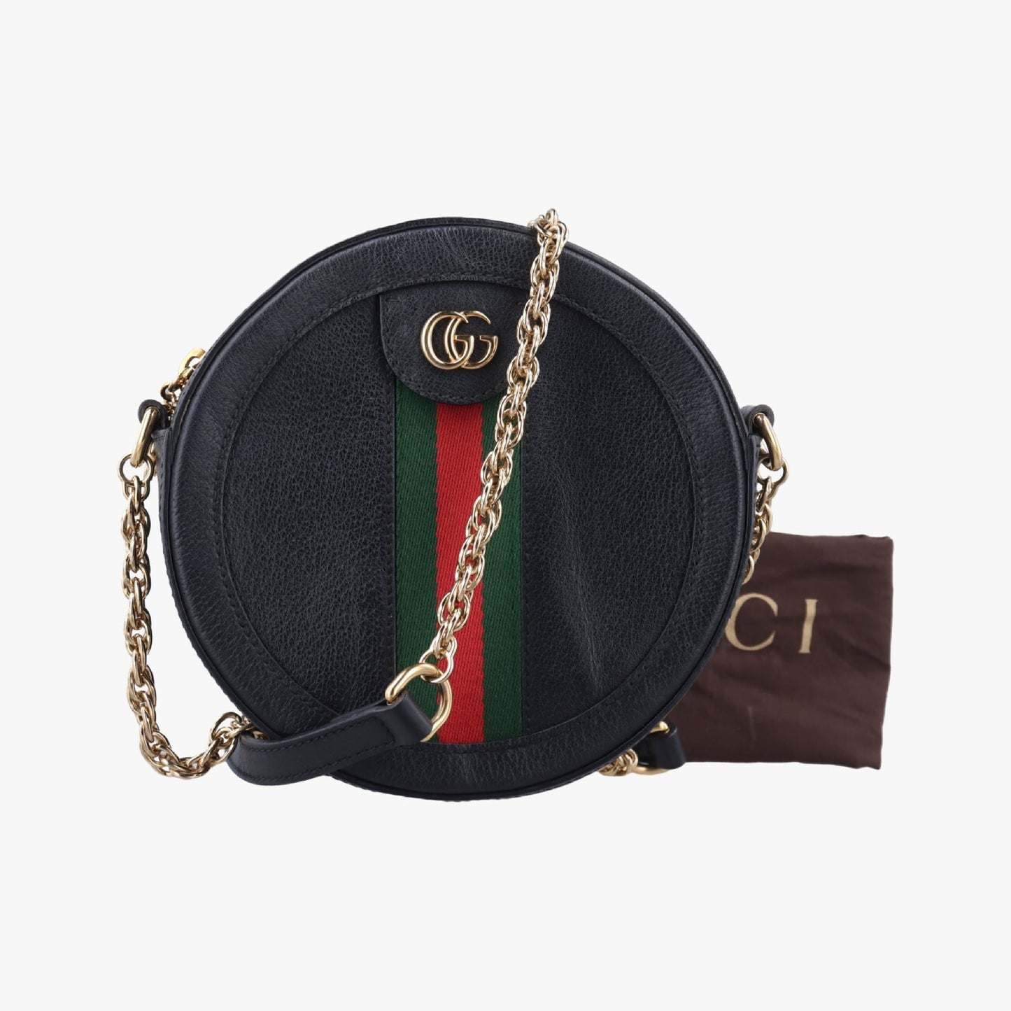 GUCCI Ophidia Black/Green/Red Leather Shoulder Bag 550618F029149384