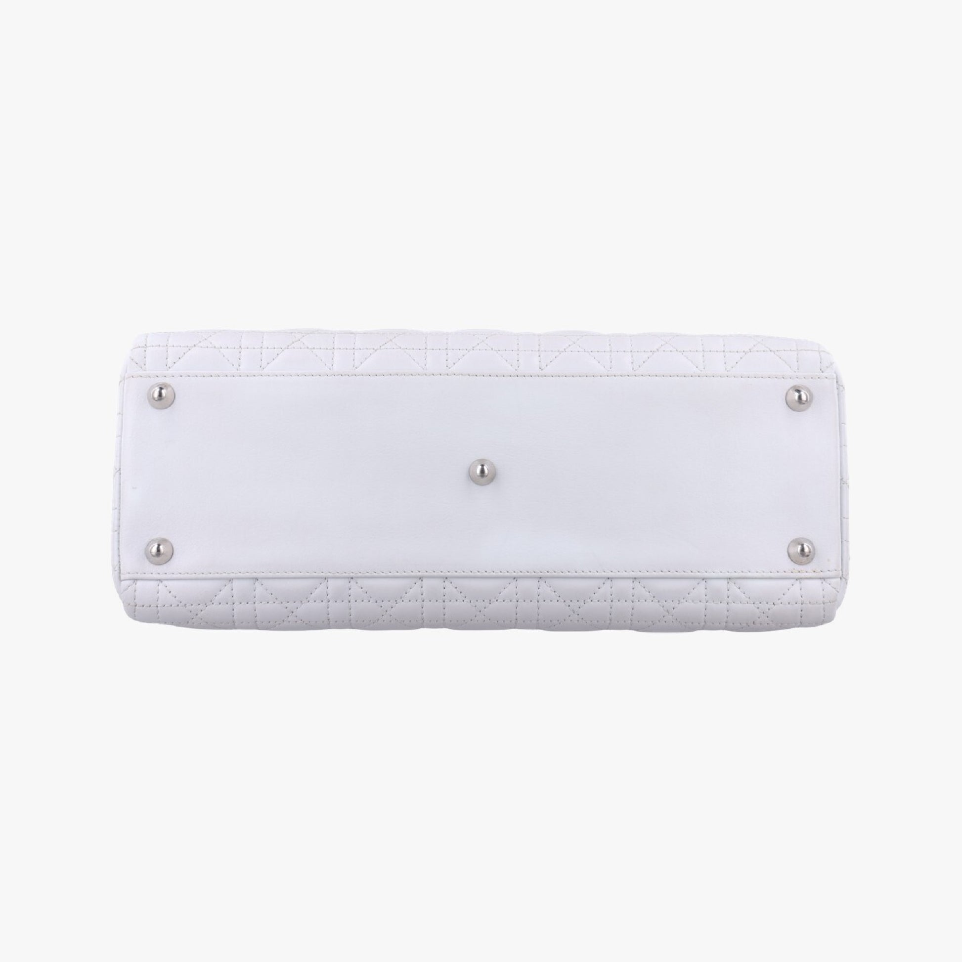 Dior Lady Dior White Lambskin 16-BO-1101 Handbag