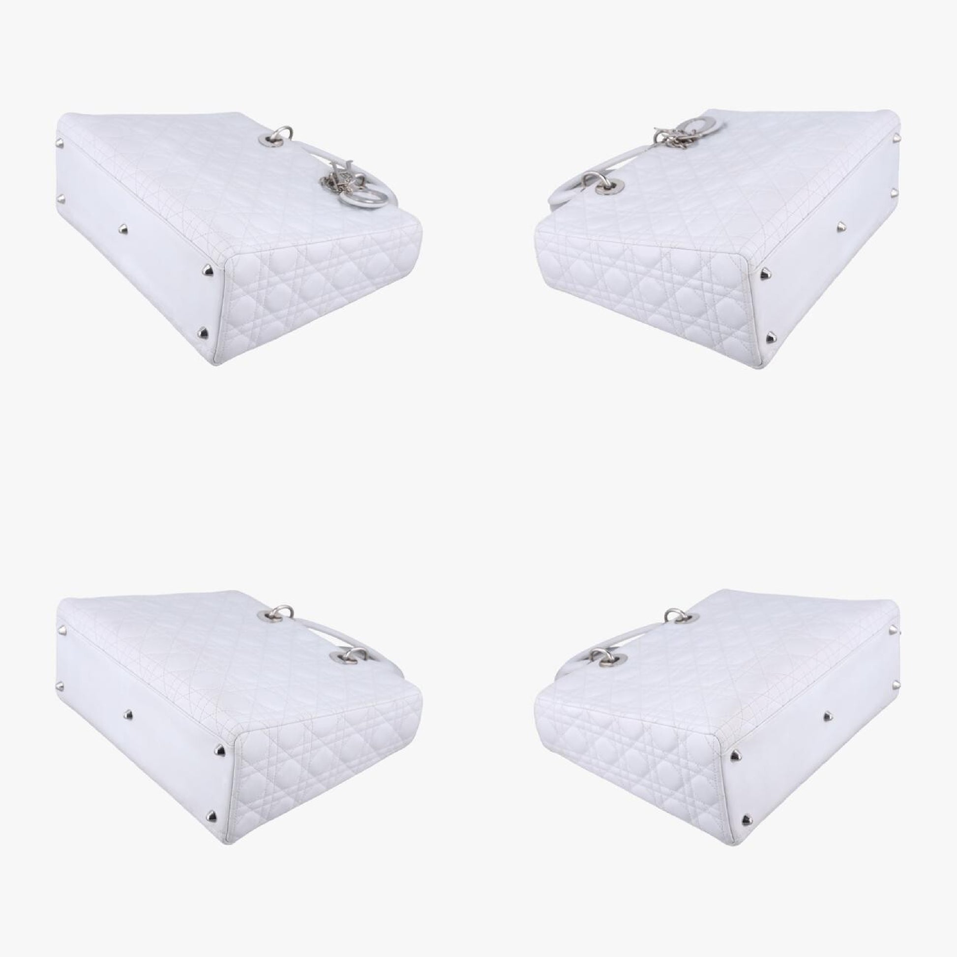 Dior Lady Dior White Lambskin 16-BO-1101 Handbag