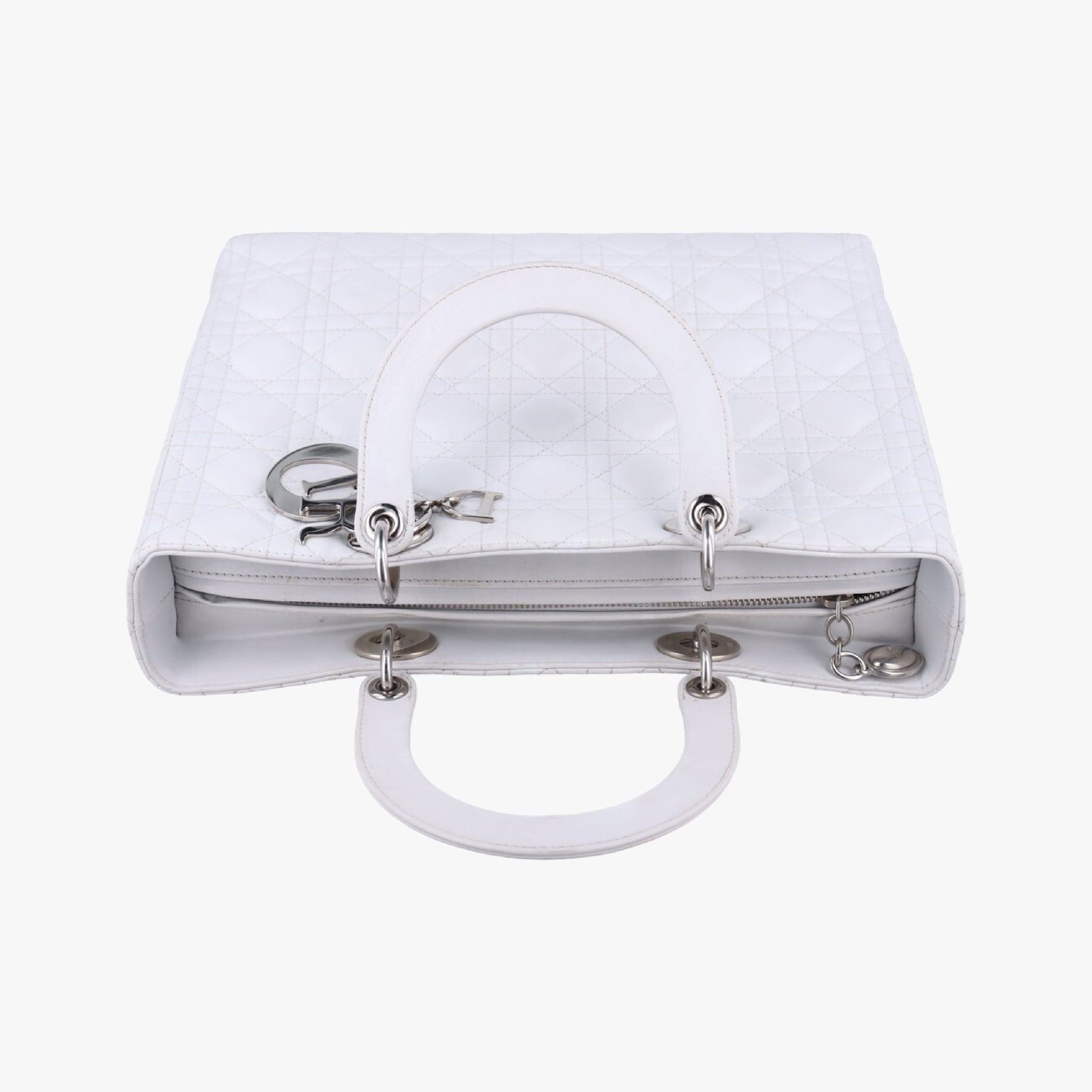 Dior Lady Dior White Lambskin 16-BO-1101 Handbag