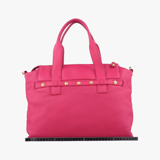 VERSACE Medusa Head Pink Leather CLG 149 251 662 568 Shoulder Bag