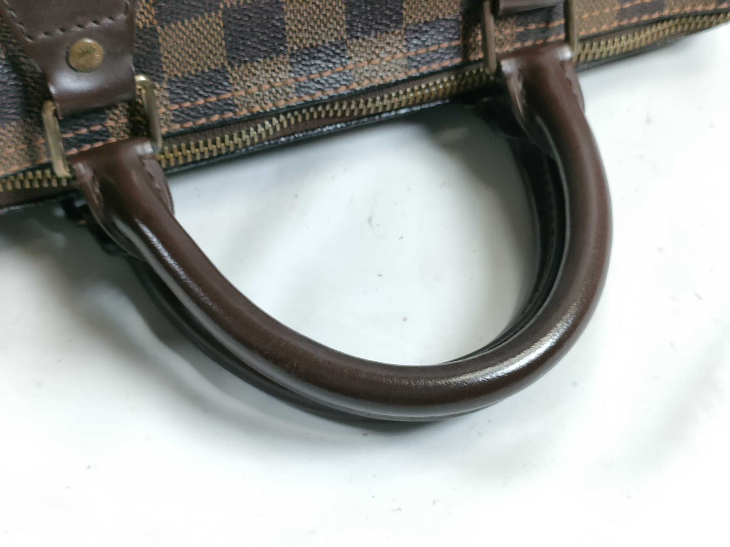 LOUIS VUITTON Damier PH - Louis Vuitton Damier Ebene Speedy Canvas Han Bag 30cm Handbag