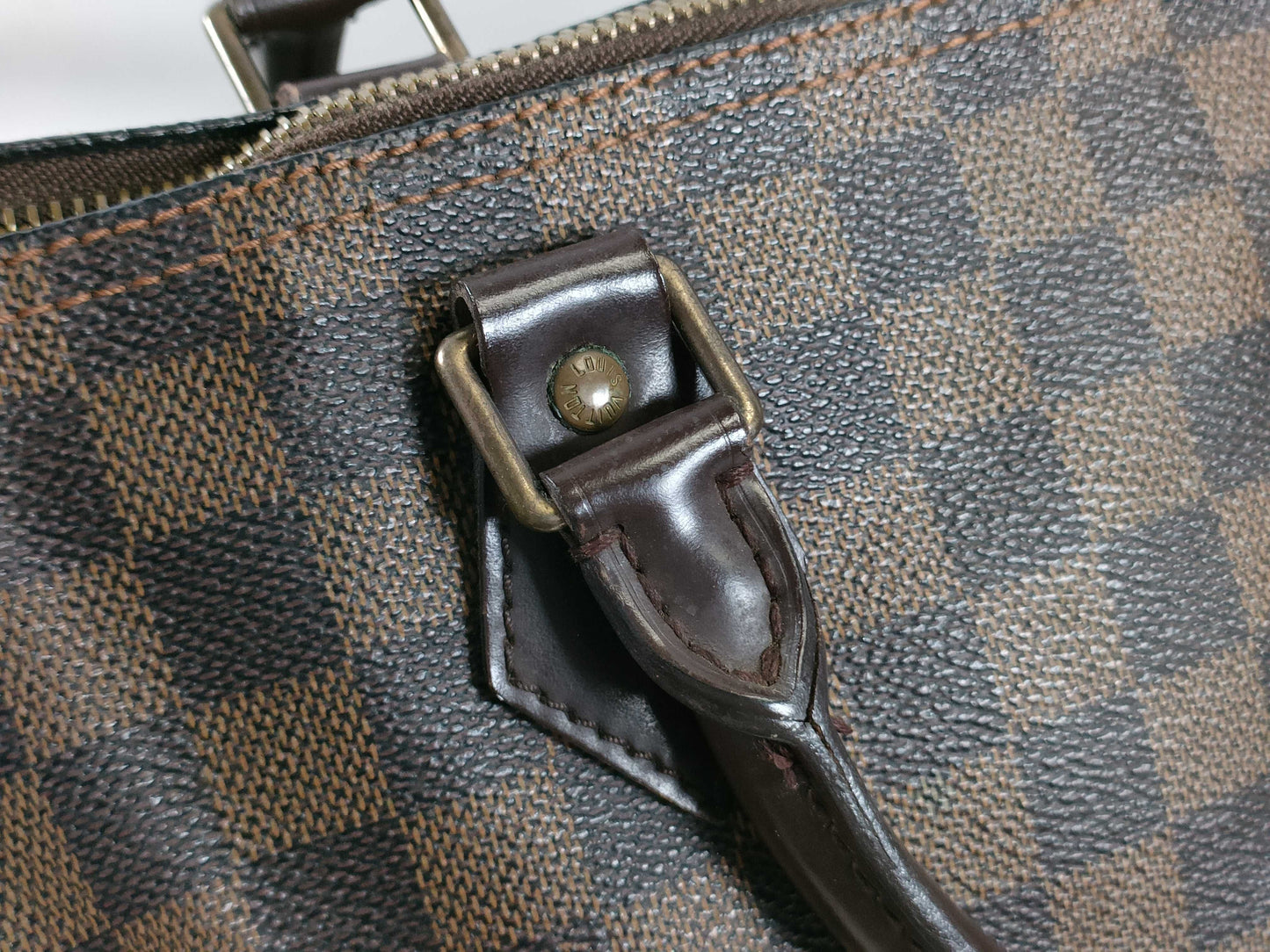 LOUIS VUITTON Damier PH - Louis Vuitton Damier Ebene Speedy Canvas Han Bag 30cm Handbag