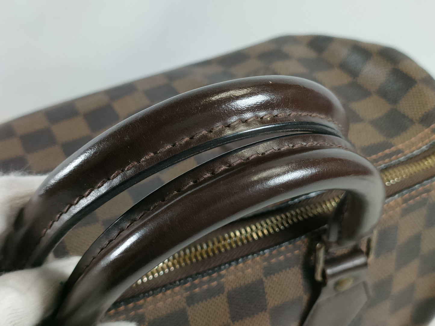 LOUIS VUITTON Damier PH - Louis Vuitton Damier Ebene Speedy Canvas Han Bag 30cm Handbag