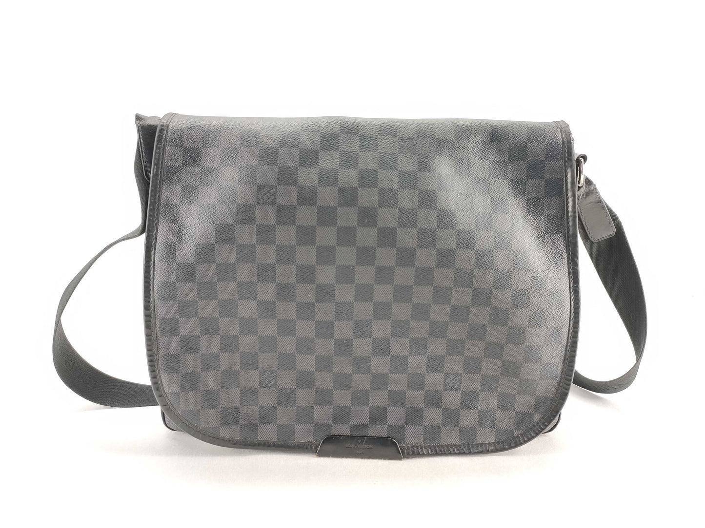 LOUIS VUITTON Damier Graphite Daniel GM N58033 SP0039 Black Shoulder Bag