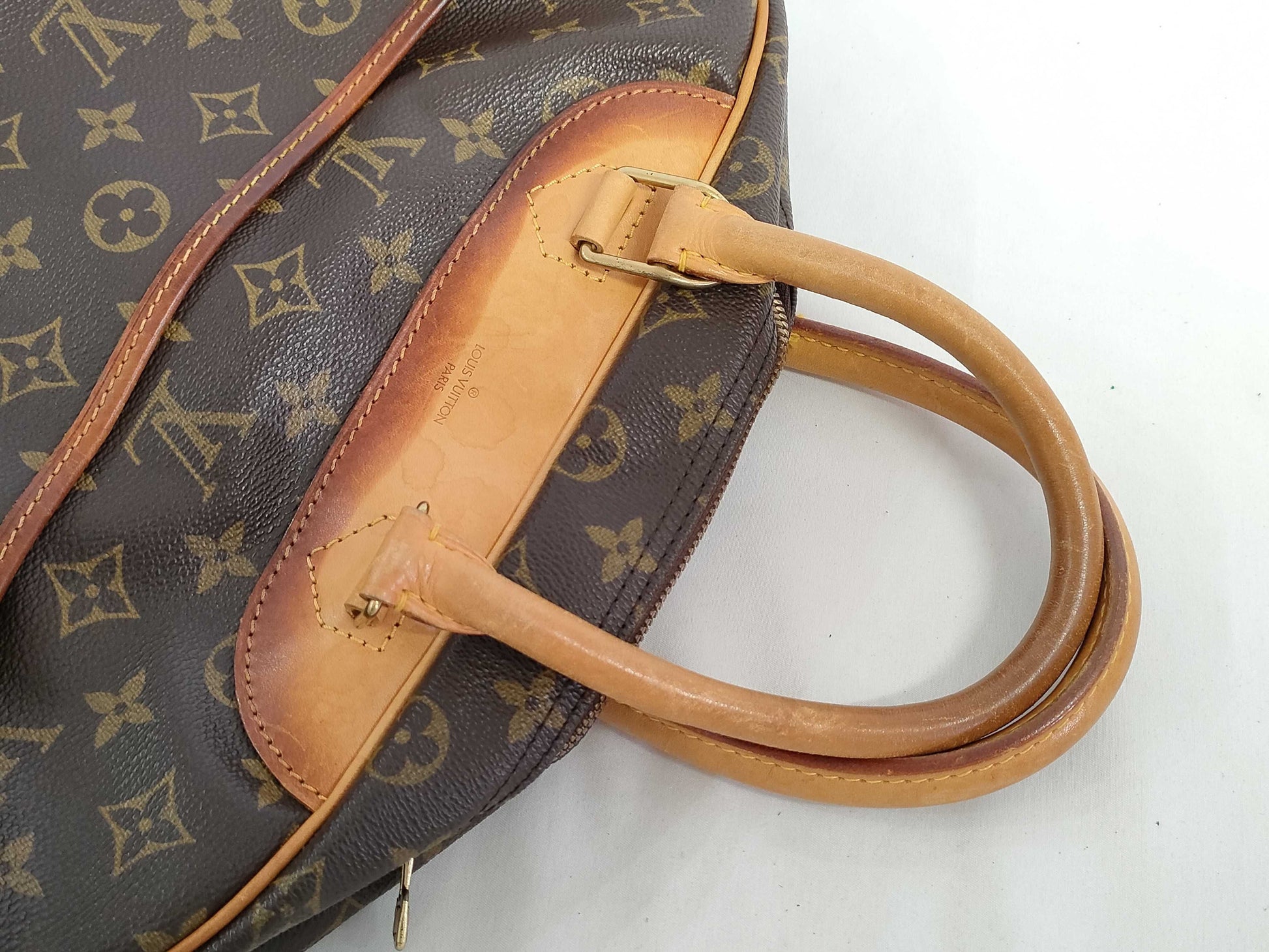 LOUIS VUITTON Monogram Deauville M47270 VI0986 Brown Handbag