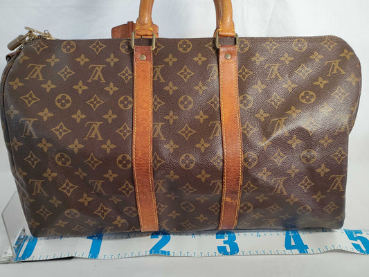 LOUIS VUITTON Monogram Keepall 45 M41428 Boston Bag with Unclear Serial Number
