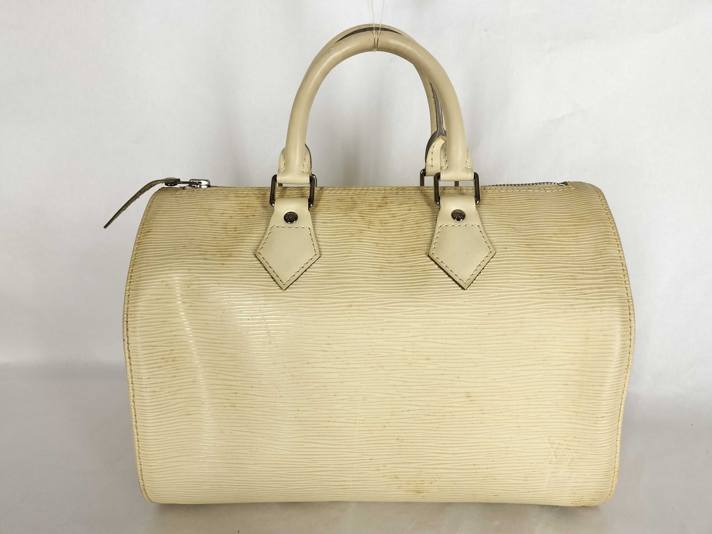 LOUIS VUITTON Epi ID - Louis Vuitton Leather Speedy Handbag 28cm SHW #SP2077 - Grade B Boston Bag