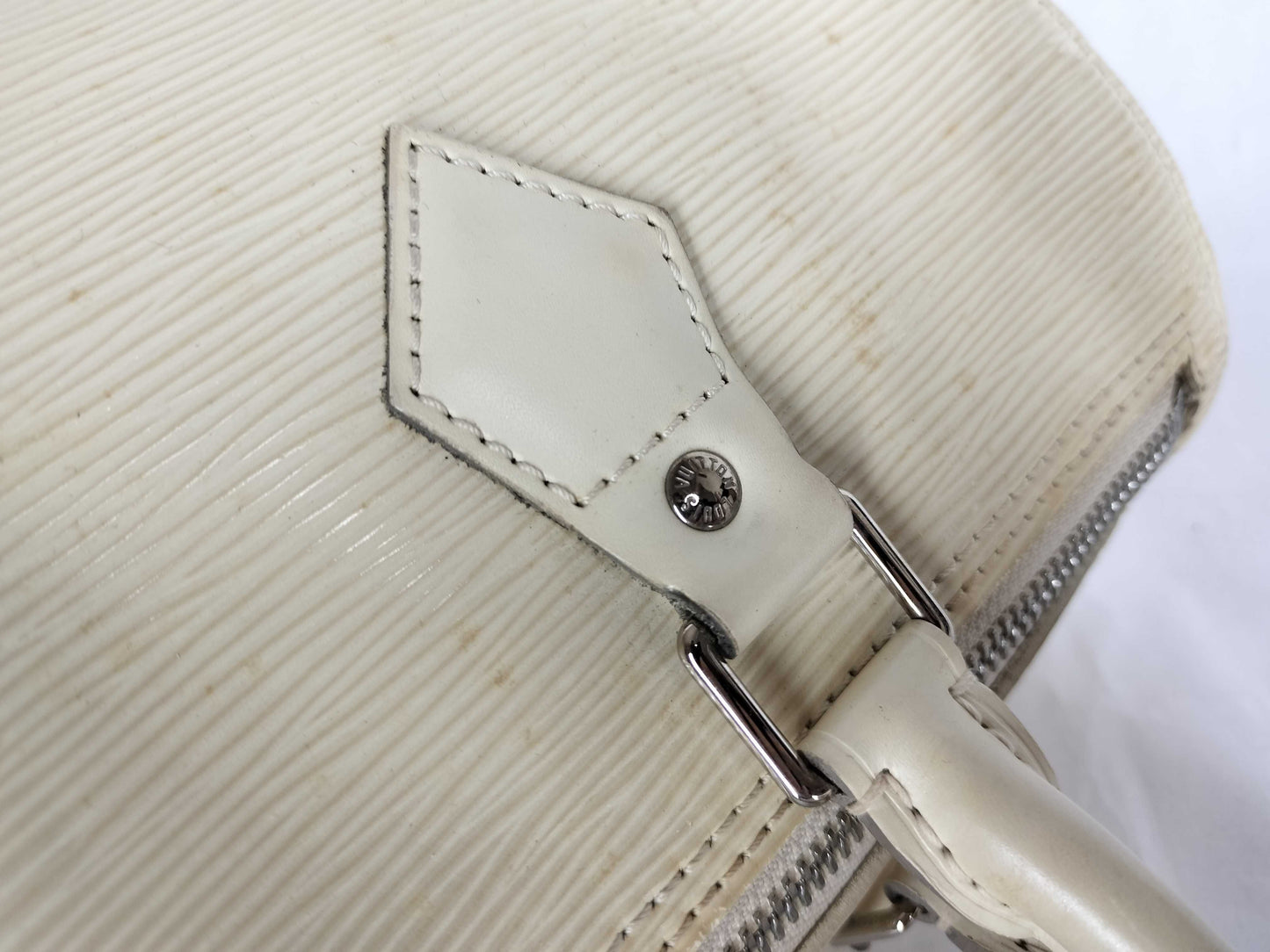 LOUIS VUITTON Epi ID - Louis Vuitton Leather Speedy Handbag 28cm SHW #SP2077 - Grade B Boston Bag
