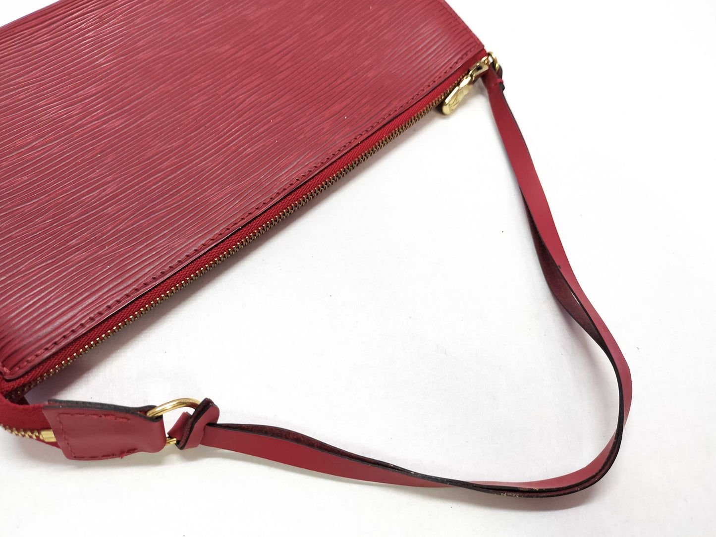 LOUIS VUITTON Epi PH-Louis Vuitton Epi Pochette Leather Red Pouch