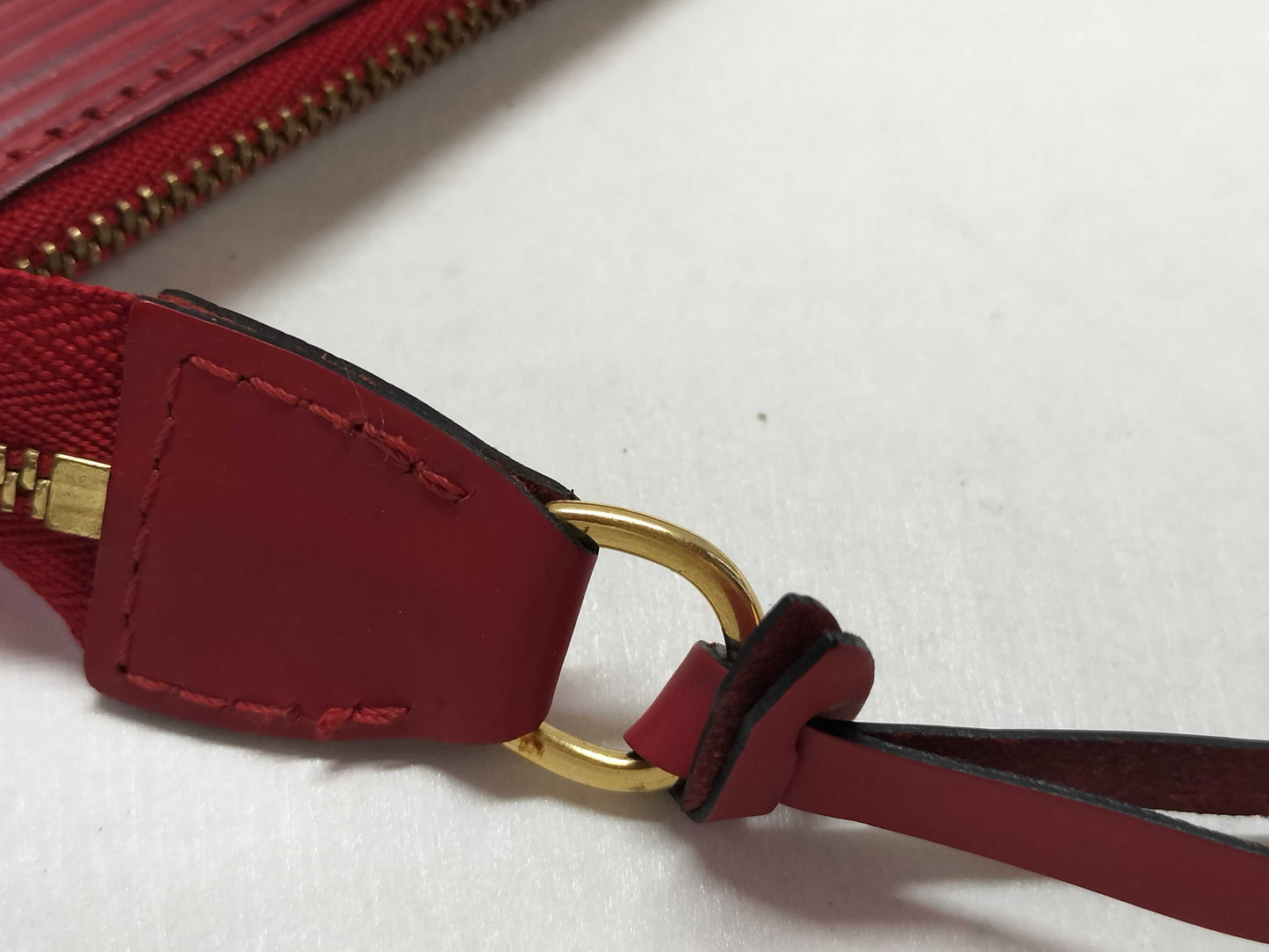 LOUIS VUITTON Epi PH-Louis Vuitton Epi Pochette Leather Red Pouch