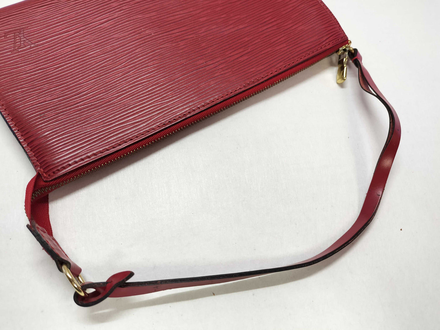 LOUIS VUITTON Epi PH-Louis Vuitton Epi M40776 Pochette Red Leather Bag Pouch
