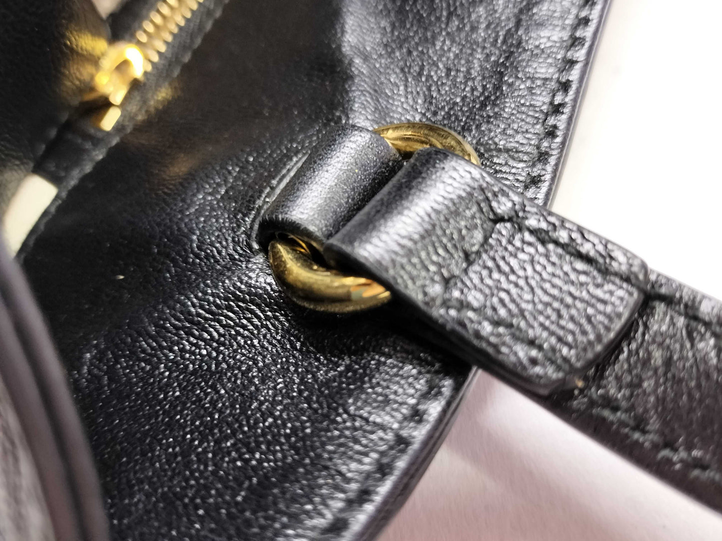GUCCI PH - Gucci Black Leather Horsebit 1955 Large Tote Bag