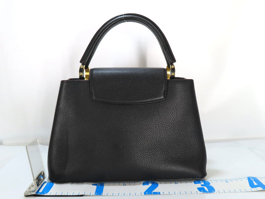 LOUIS VUITTON Parnassus Capucines PM M42259 Black Handbag