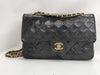 CHANEL Matelasse Lamb Double Flap 25 Chain Shoulder Bag with Seal