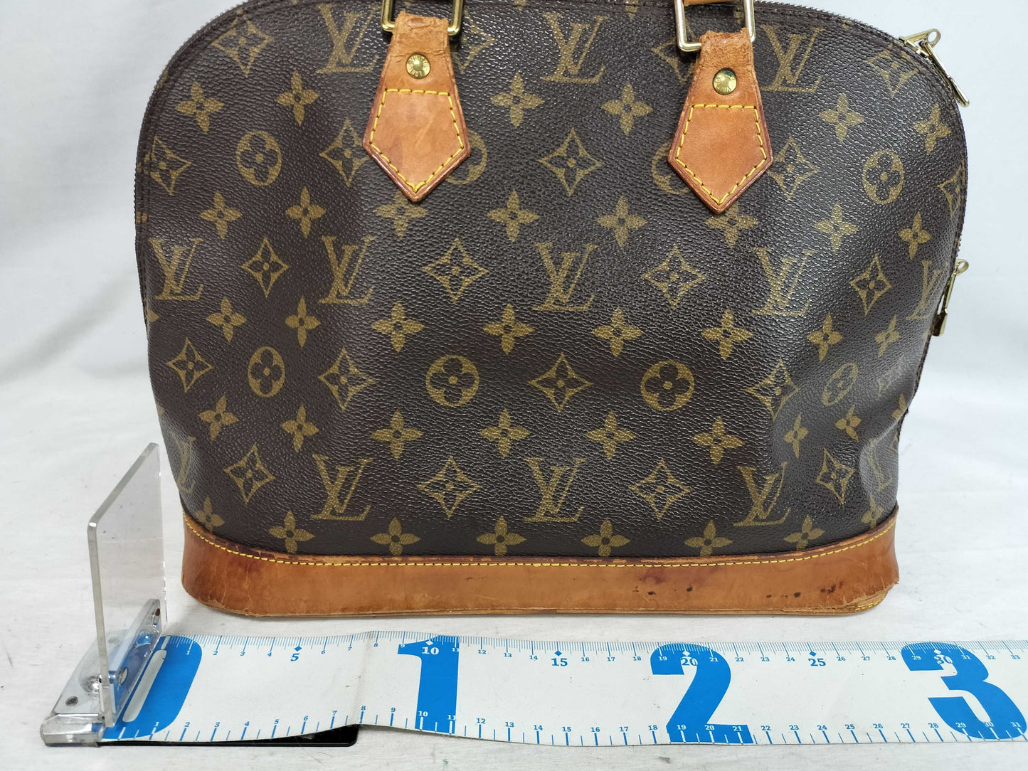 LOUIS VUITTON Monogram Alma Handbag M51130 Brown