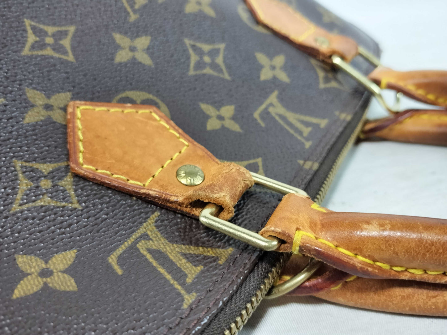 LOUIS VUITTON Monogram Alma Handbag M51130 Brown