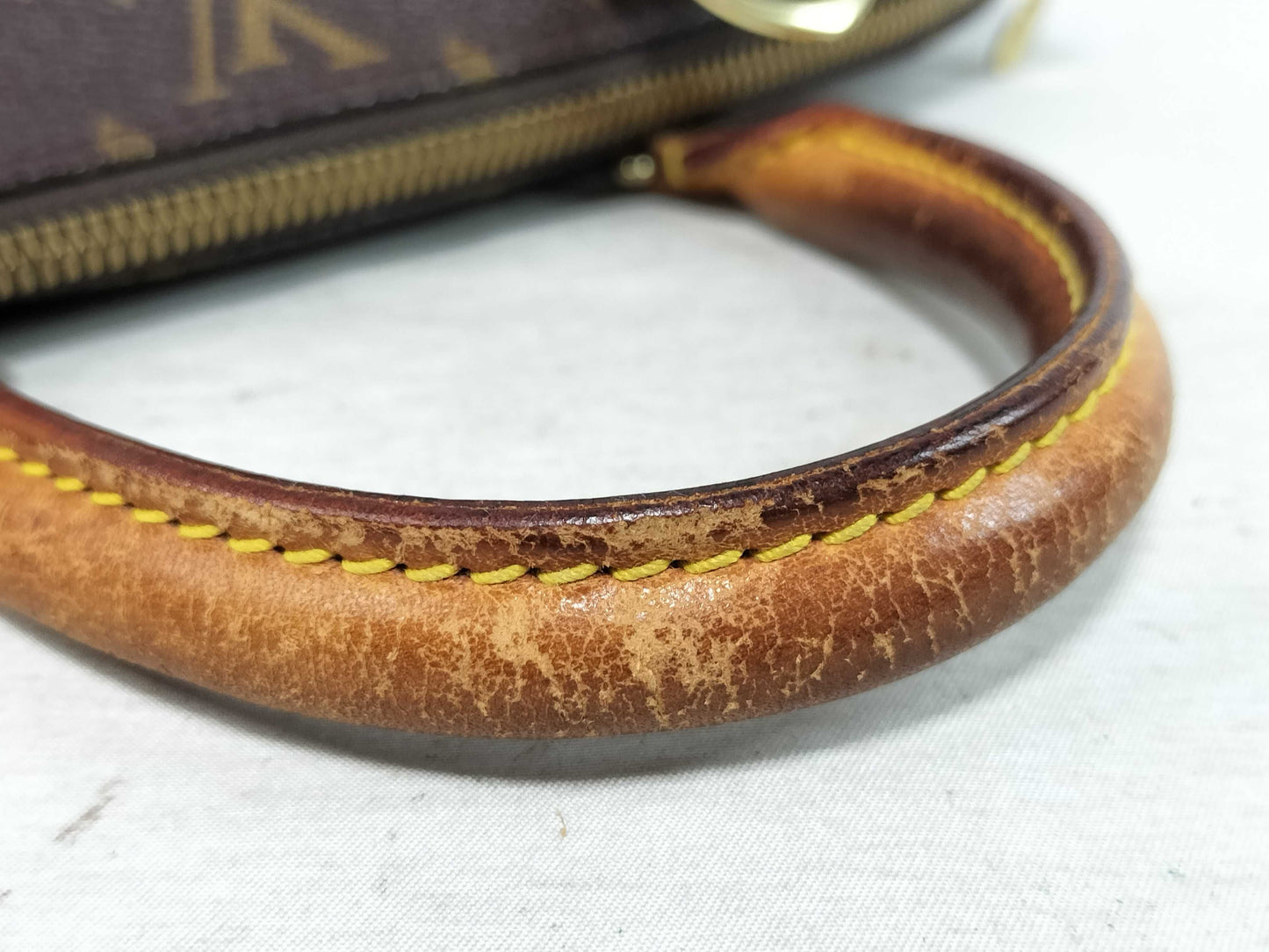 LOUIS VUITTON Monogram Alma Handbag M51130 Brown