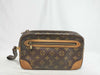 LOUIS VUITTON Monogram Marly Dragonne Brown Second Clutch Bag