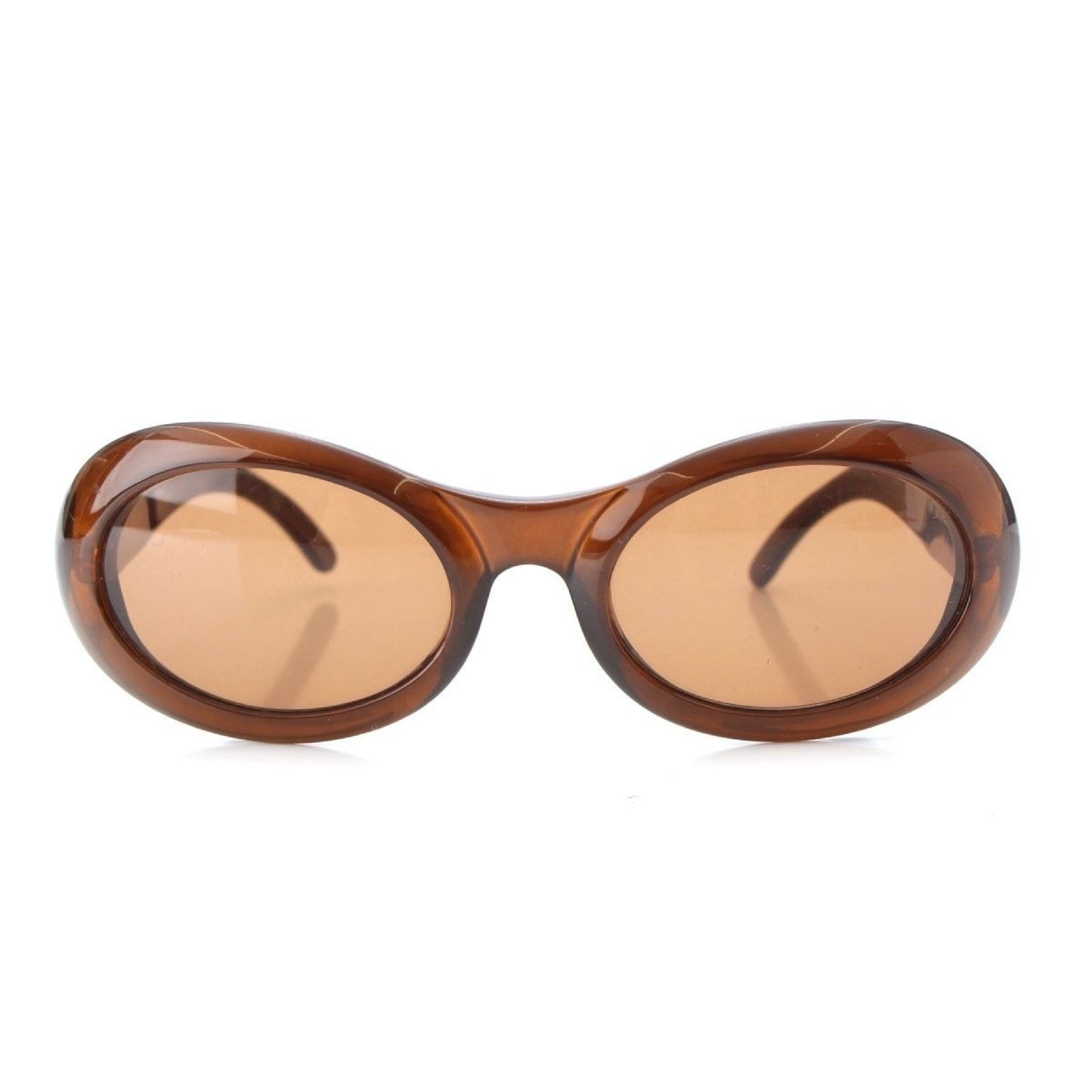 GUCCI Oval GG Round Sunglasses 2400/N/S Brown 54□22