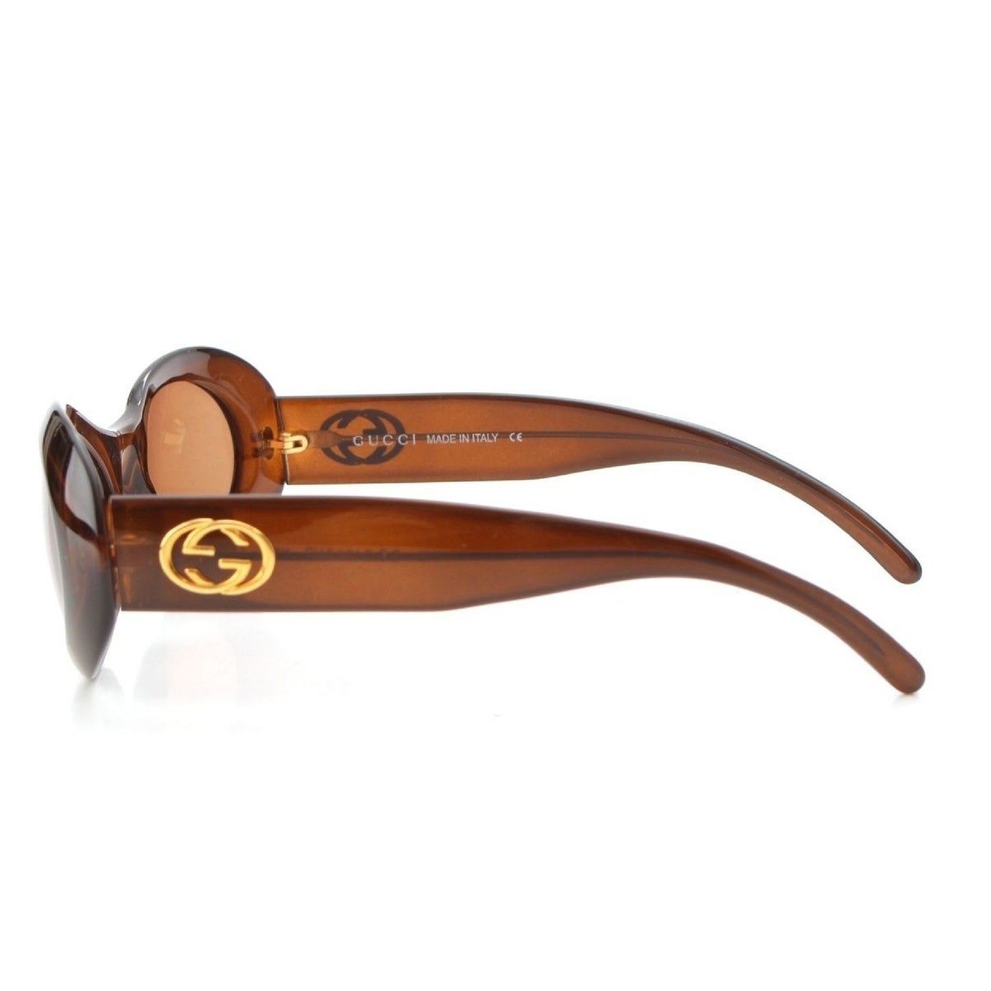 GUCCI Oval GG Round Sunglasses 2400/N/S Brown 54□22