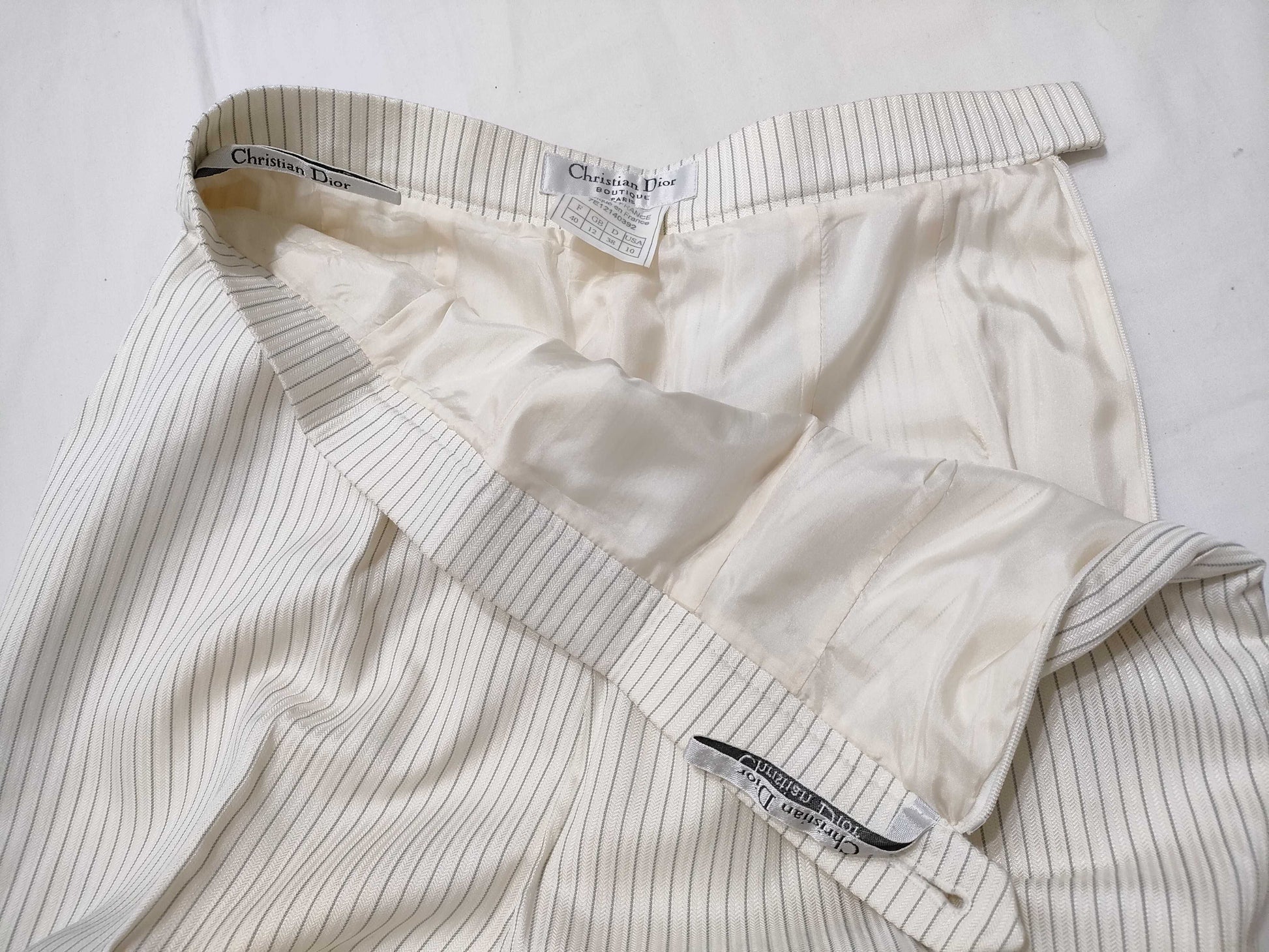 Christian Dior striped pants from the Galliano era, John Galliano 2007 pants