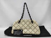 CHANEL Bowling Bag Mademoiselle Patent White SS Handbag
