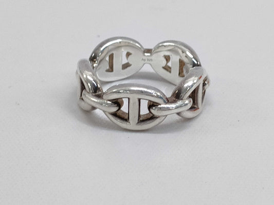 HERMES Chaine d'Ancre Enchaine PM Ring #49 23BD404661 Ring