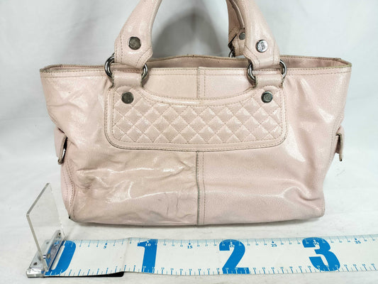 CELINE Boogie Bag Handbag Leather Quilted Handbag