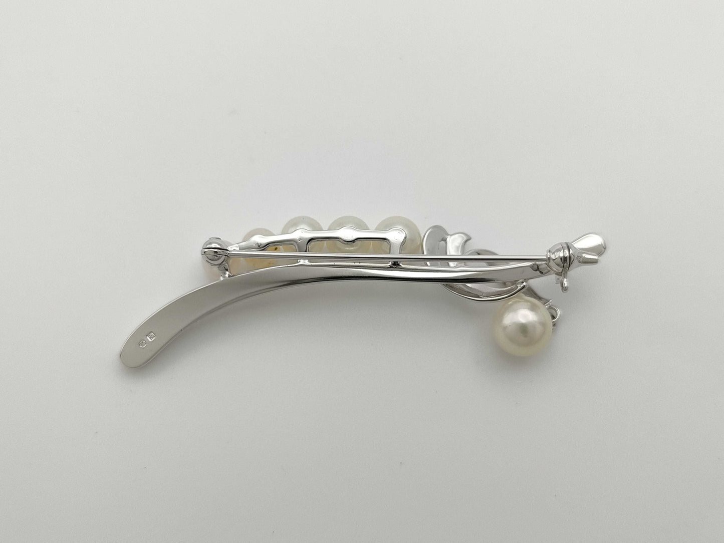 TASAKI Pearl Diameter Approx. 4.5-6.8mm, Sterling Silver, 6.1g, Brooch