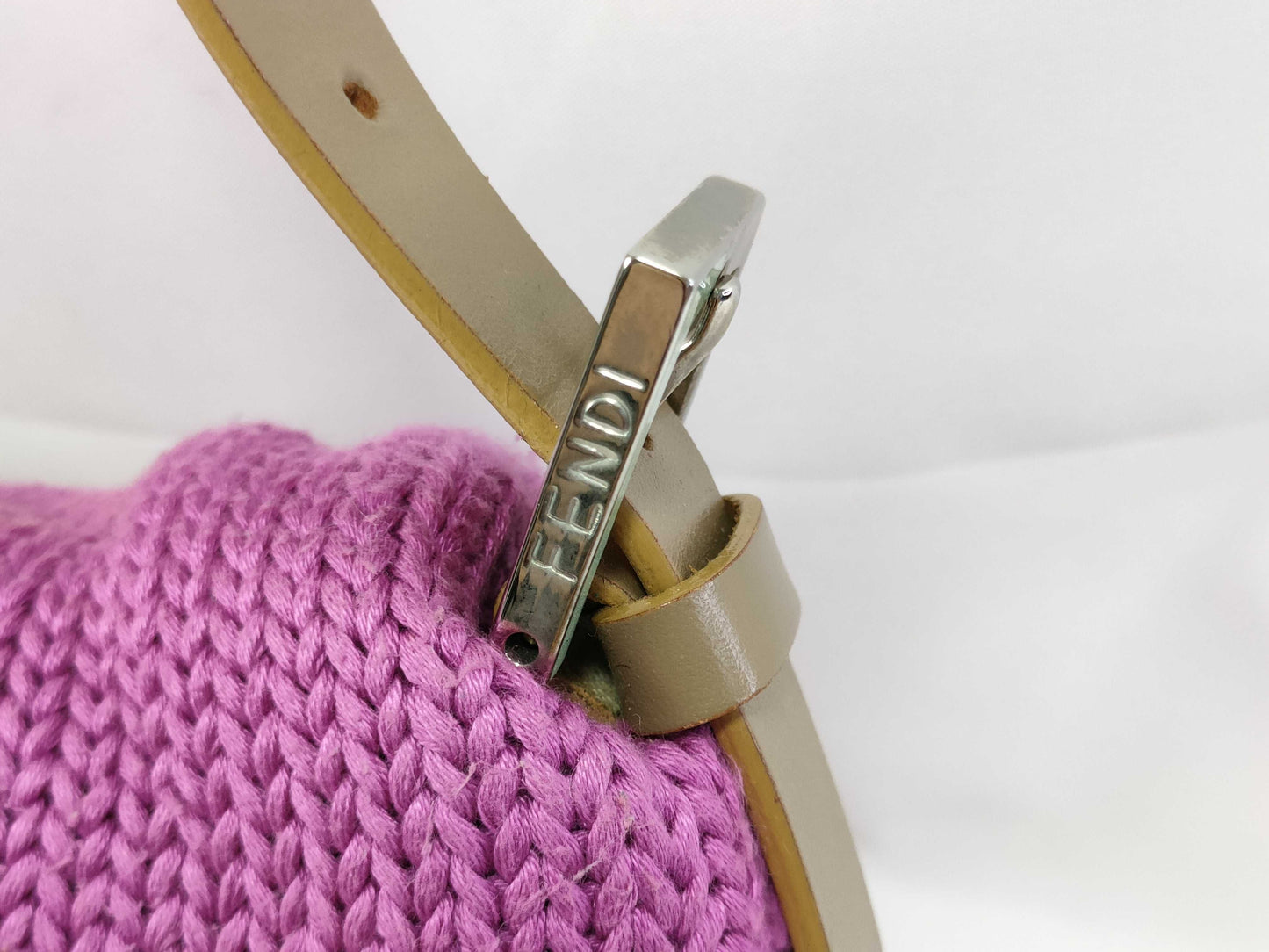 FENDI Mamma Bucket Knit Shoulder Bag