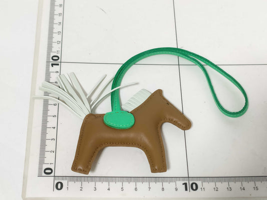 HERMES Rodeo PM Anjo Milo Craft/Vert Fizz/Vert Comic Key Case/Key Holder