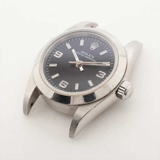 ROLEX 76080 K277804 Black Dial Women's Watch