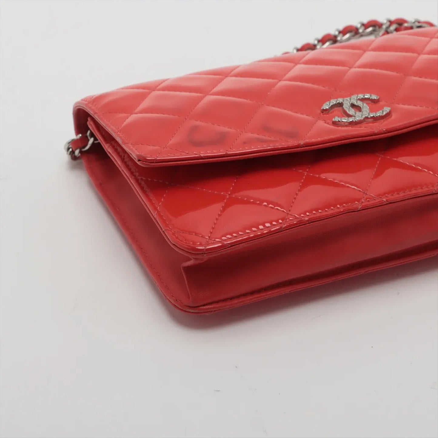 CHANEL Matelasse Patent Leather Shoulder Bag, No. 14