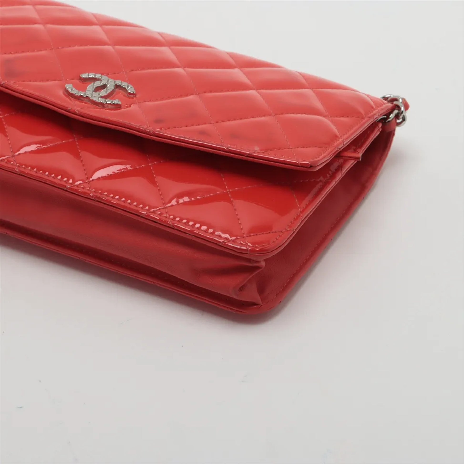 CHANEL Matelasse Patent Leather Shoulder Bag, No. 14