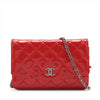 CHANEL Matelasse Patent Leather Shoulder Bag, No. 14