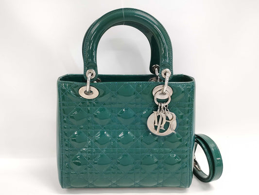 Dior Lady Dior Patent Handbag