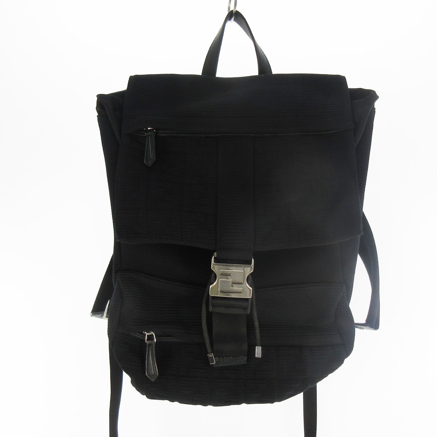 FENDI Zucca pattern backpack FF 7VZ066 AGQX 219-3262 Black Backpack