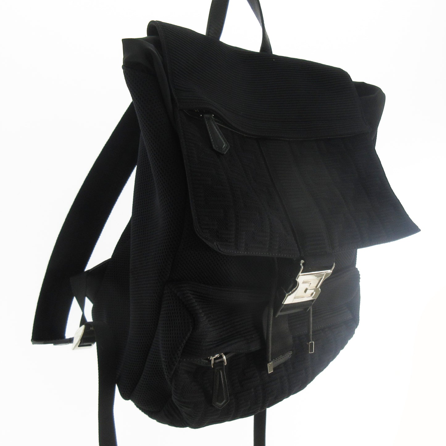 FENDI Zucca pattern backpack FF 7VZ066 AGQX 219-3262 Black Backpack