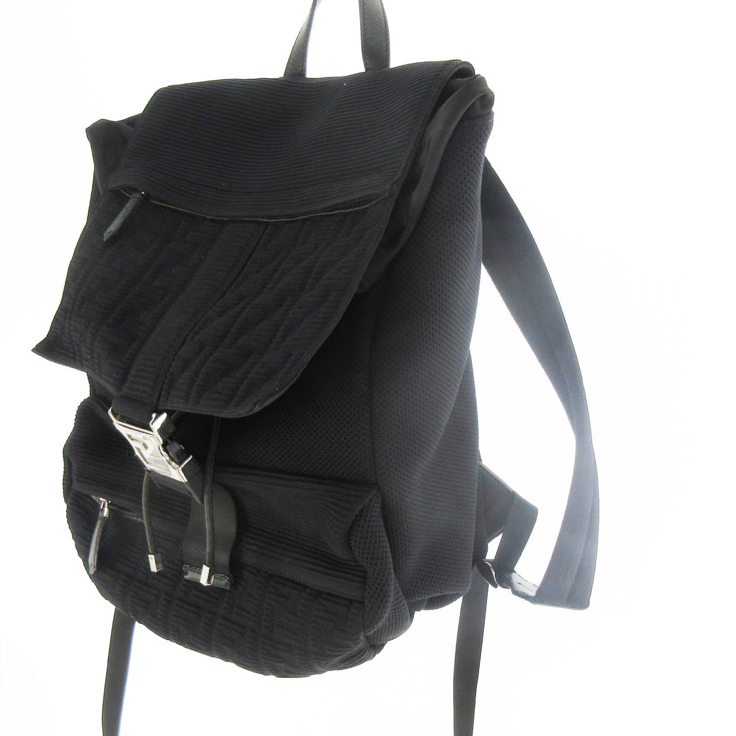 FENDI Zucca pattern backpack FF 7VZ066 AGQX 219-3262 Black Backpack