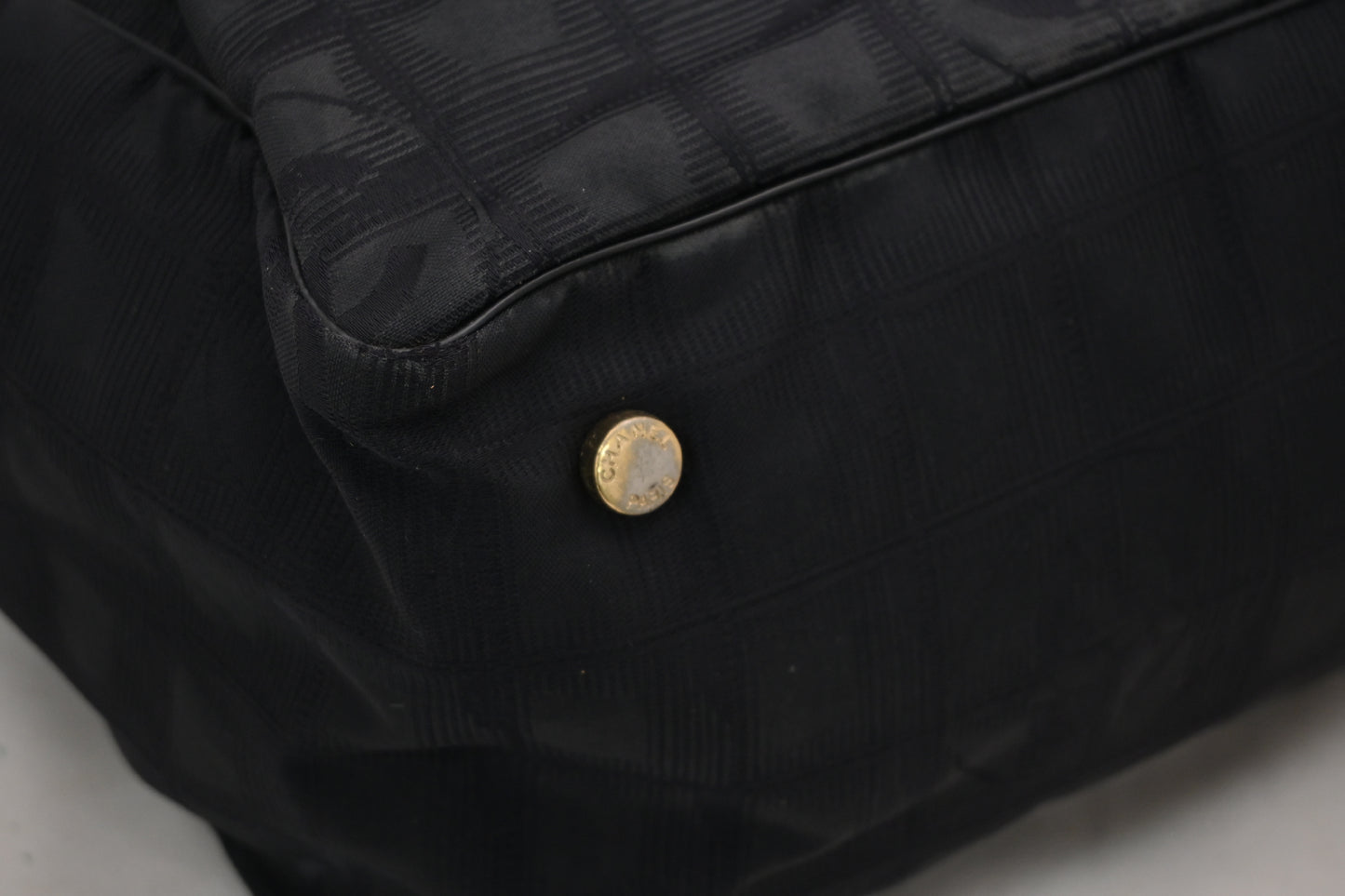 CHANEL New Travel Line Handbag Black No. 8 Tote Bag