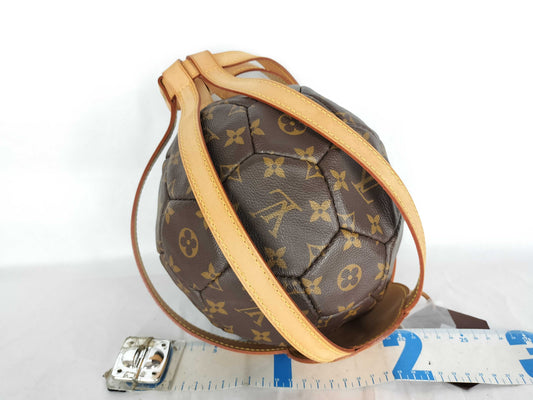 LOUIS VUITTON Monogram Soccer Ball, 1998 France World Cup, Limited Edition of 3,000, Includes Air Pump, Other Accessories