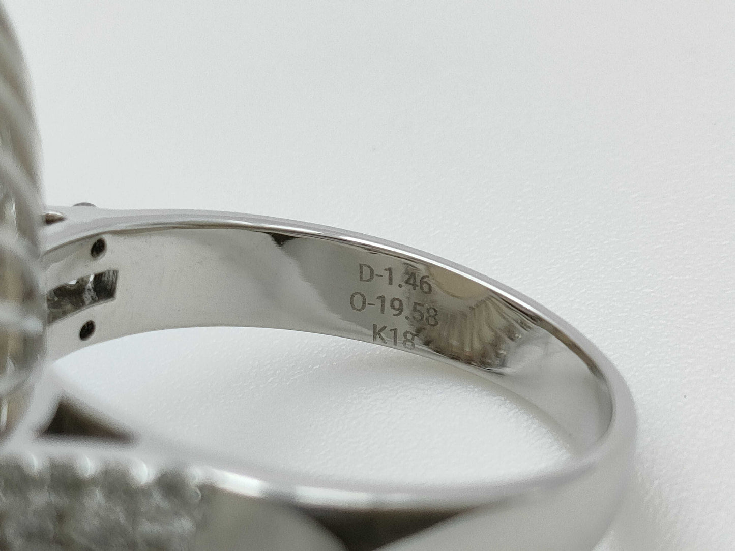 OP19.58ct D1.46ct PT900 10.8g Ring