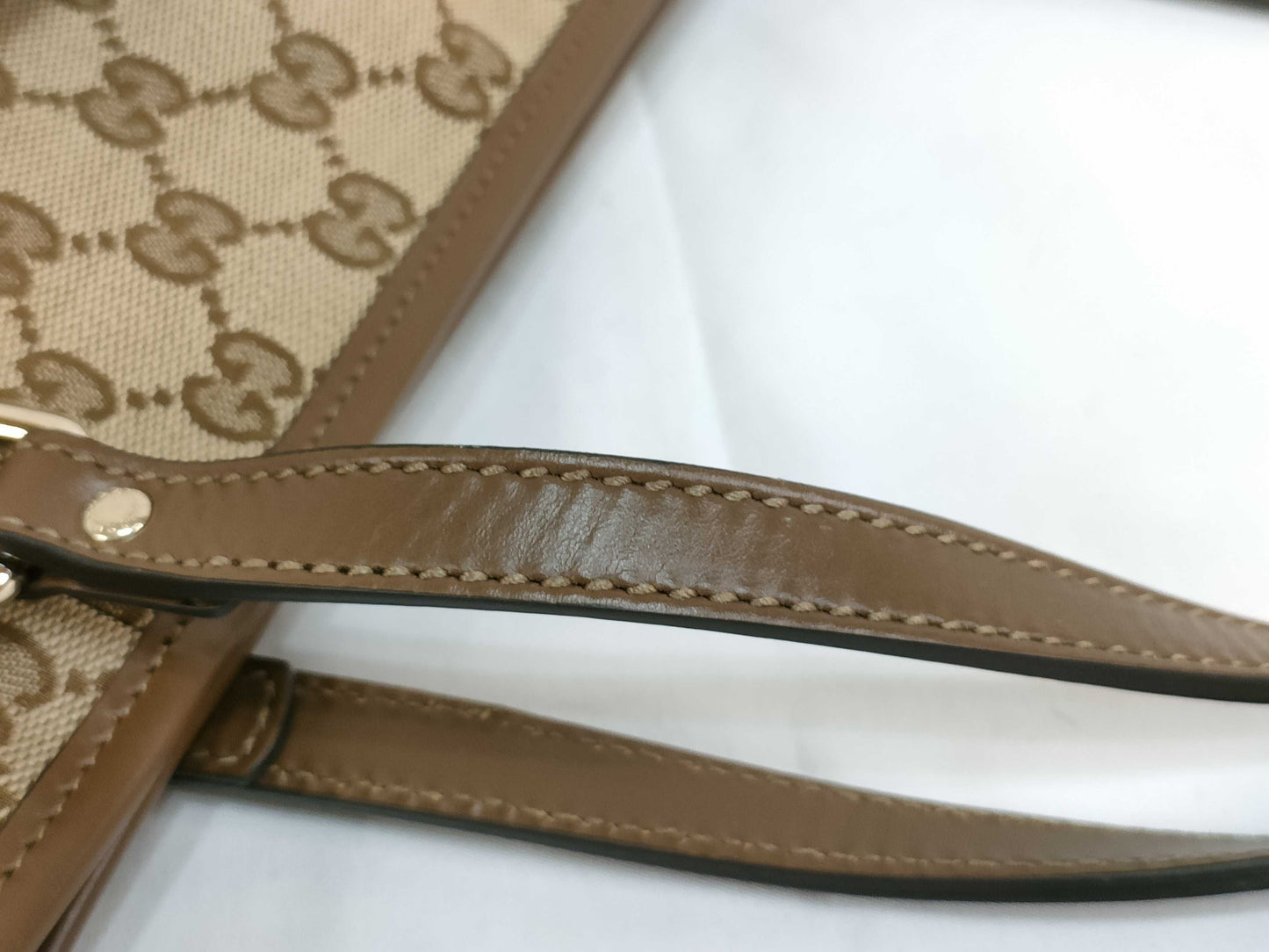GUCCI GG Canvas GUCCI GG 388929 Canvas Tote Bag